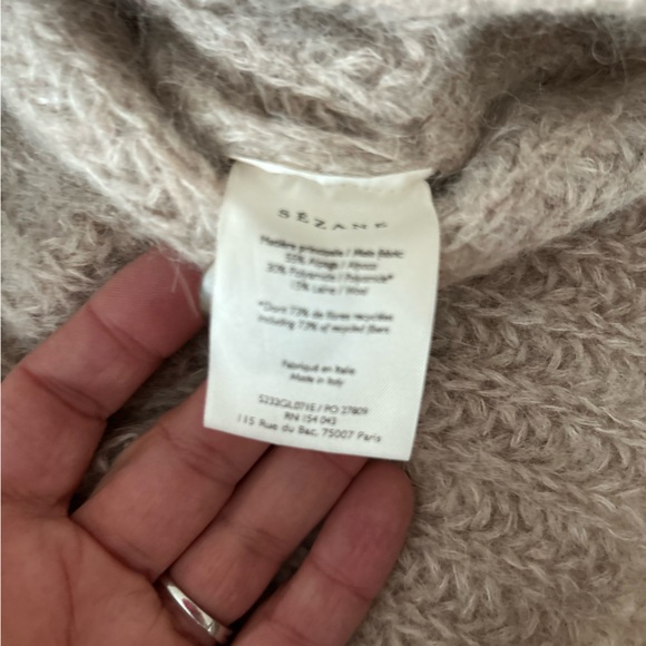 Sezane Taupe Knit Cardigan - Picture 6 of 7